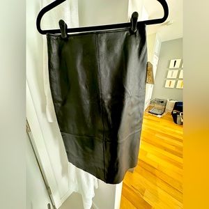Black Leather Skirt